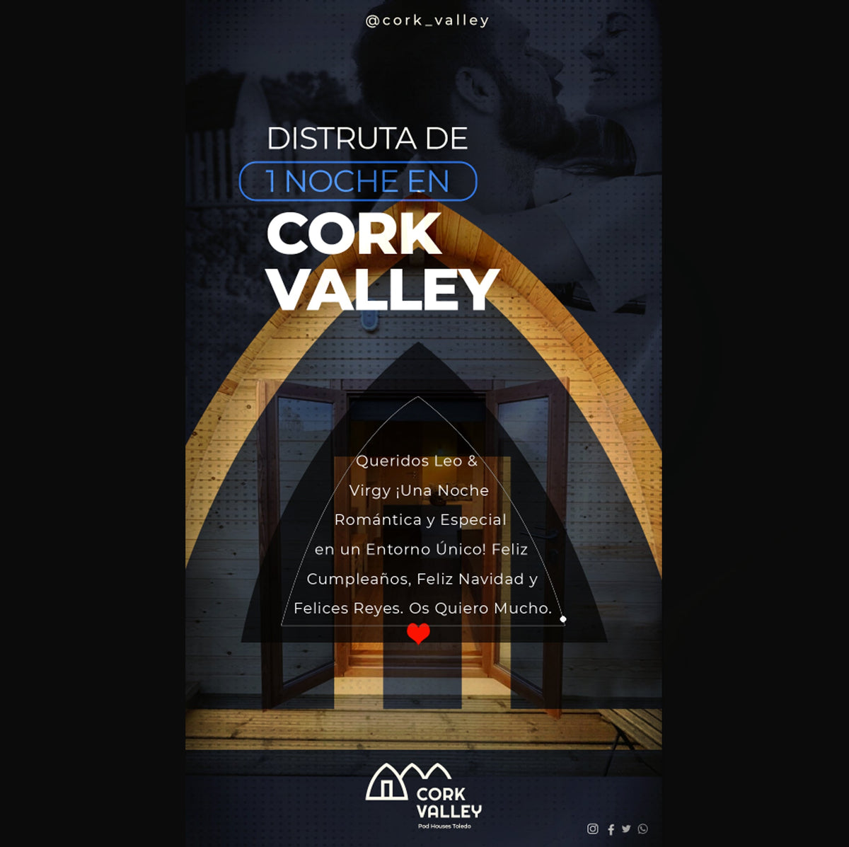 P0STAL Regalo noche Finde Cork Valley 200€